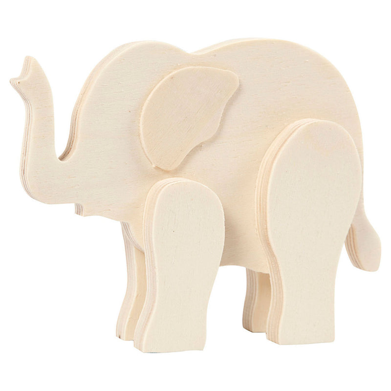 Load image into Gallery viewer, Houten Figuur Dier - Olifant
