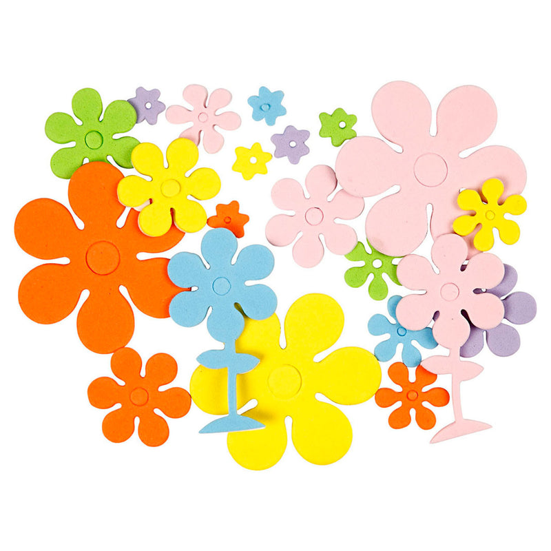 Afbeelding laden in galerijviewer, Creativ company foamvormen bloemen, 100st.
