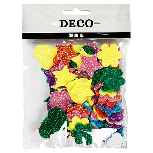 Creativ company foamvormen glitter, 100st.