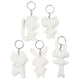 Creativ company stoffen dieren sleutelhanger, 5st.