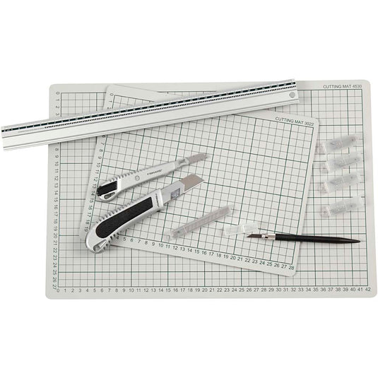 Creativ company snijmat rubber met rasterlijnen, 30x45cm
