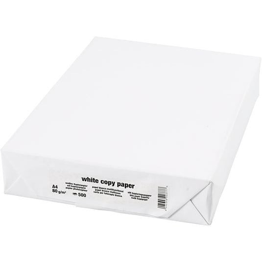 Creativ company tekenpapier of kopieerpapier wit, a4, 500vel