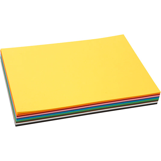 Colortime gekleurd karton a4, 12 x 10 vellen