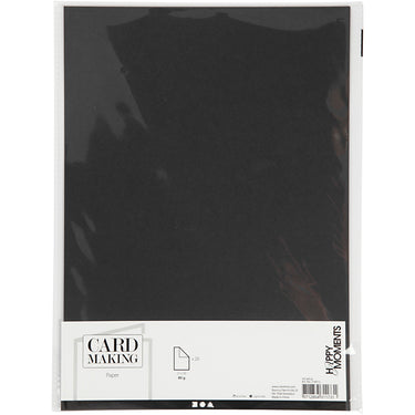 Creativ company papier zwart a4 80gr, 20st.