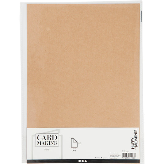Creativ company papier naturel a4 120gr, 20st.