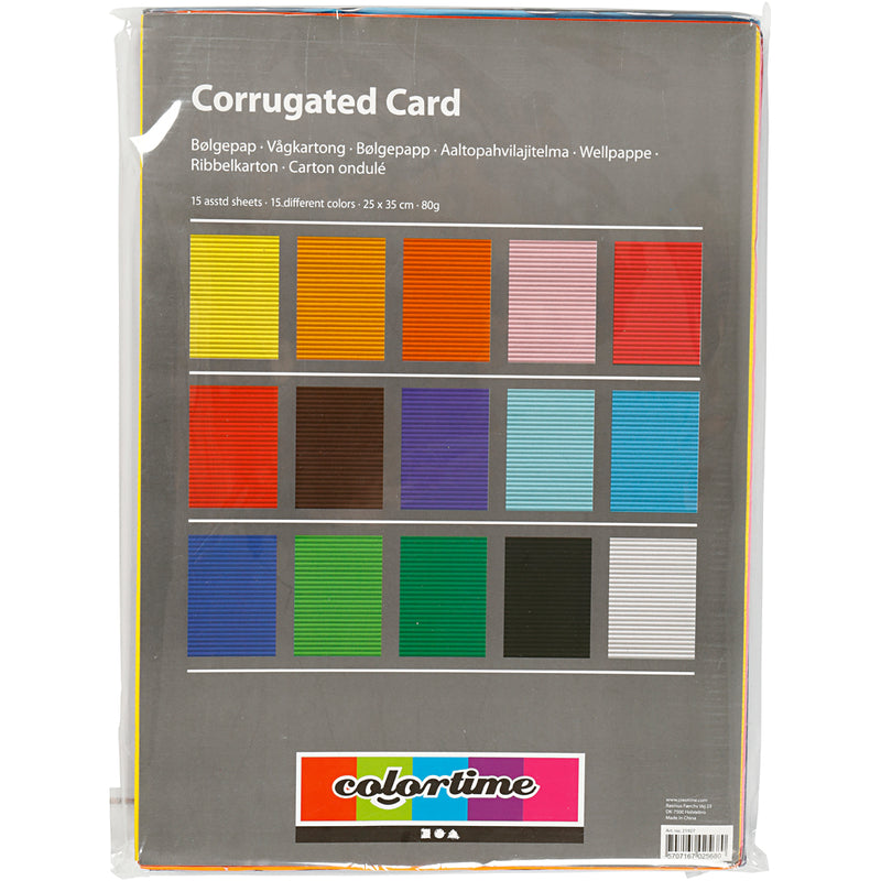 Load image into Gallery viewer, Creativ company ribbelkarton kleur 80gr, 15 vellen
