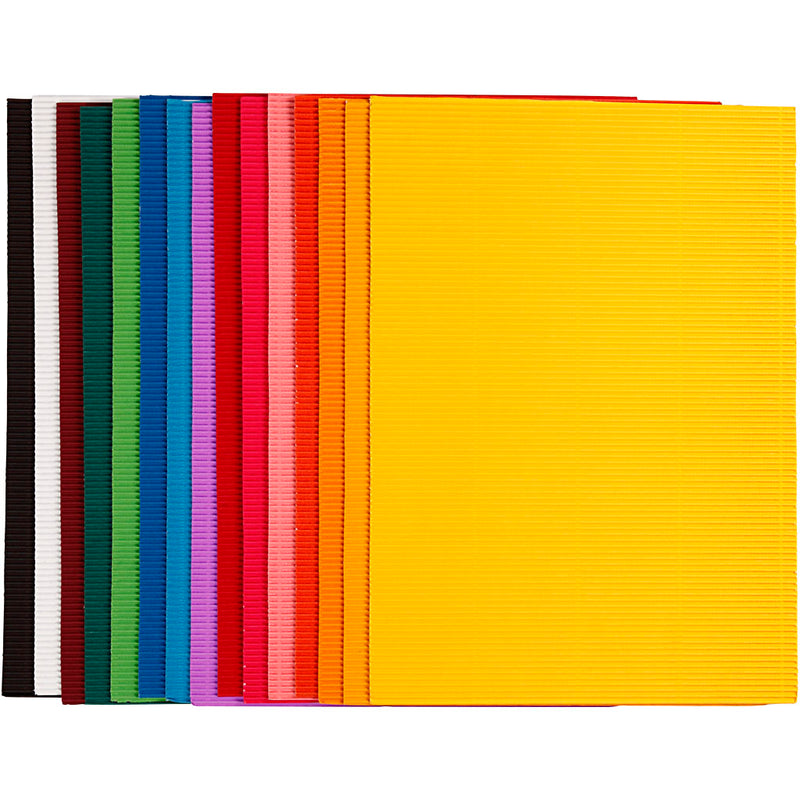 Load image into Gallery viewer, Creativ company ribbelkarton kleur 80gr, 15 vellen
