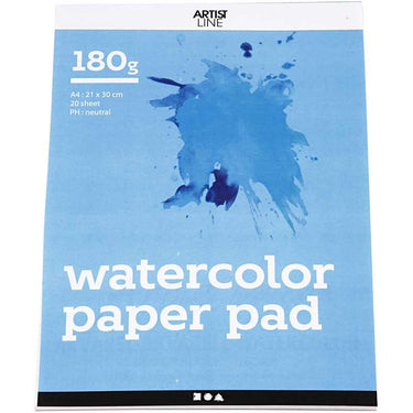 Creativ company http: www.cchobby.nl aquarelblok-a4-vel-210x297-mm-180-gr-wit-20-vel-1-stuk