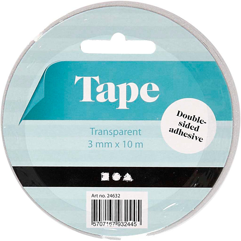 Load image into Gallery viewer, Creativ company dubbelzijdig klevend tape 3mm, 10m
