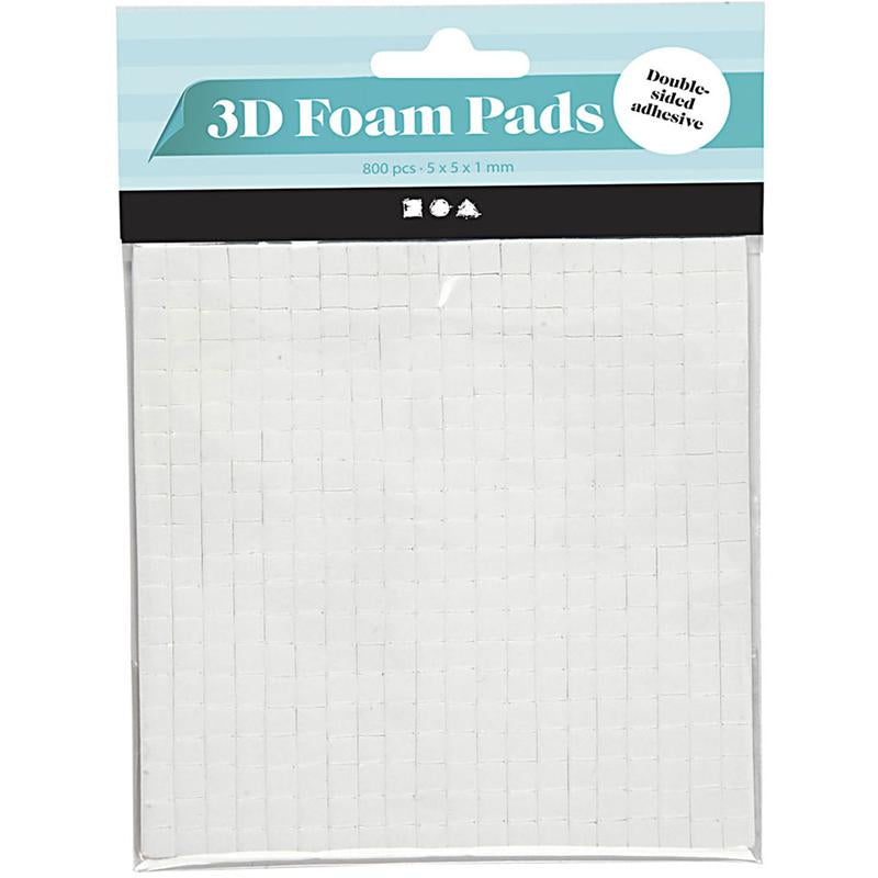 Load image into Gallery viewer, Creativ company 3d foam pads wit 5x5x1mm, 2 vellen
