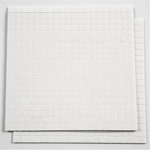 Creativ company 3d foam pads wit 5x5x1mm, 2 vellen