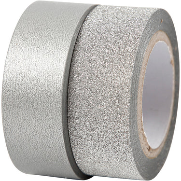 Creativ company masking tape zilver 2m, 2st.