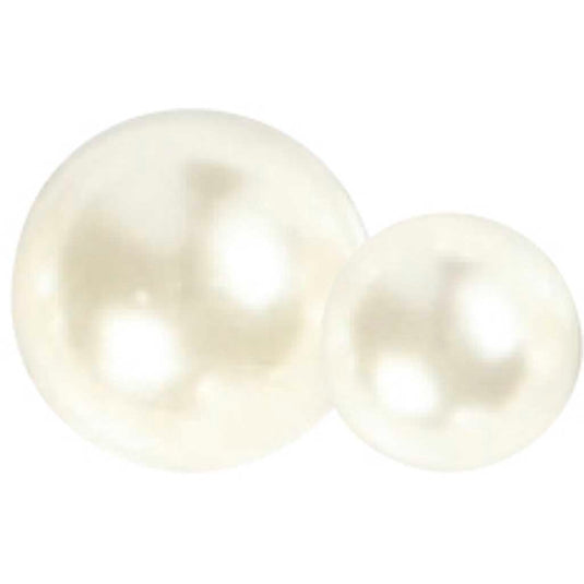 Creativ company halve plakparels wit 2-8mm, 140st.