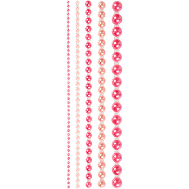 Creativ company halve plakparels roze 2-8mm, 140st.