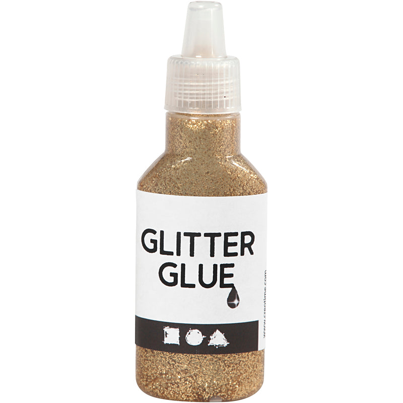 Load image into Gallery viewer, Creativ company glitterlijm goud, 25ml
