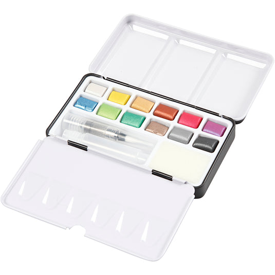 Pigment art art aqua aquarelverf, diverse kleuren, 12kleuren