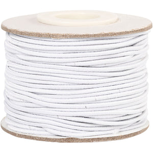 Creativ company elastiek dikte 1mm wit, 25m