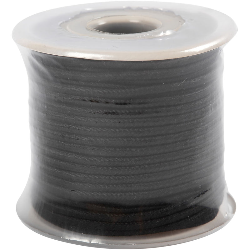 Load image into Gallery viewer, Creativ company elastiek dikte 2mm zwart, 25m
