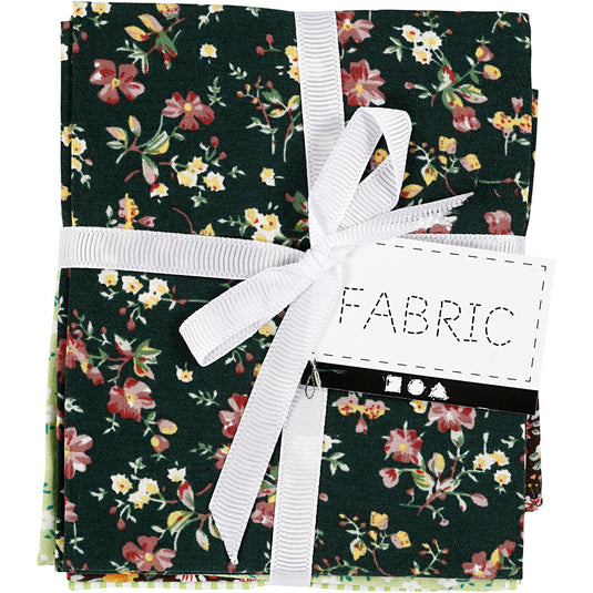 Creativ company patchwork stof groen 45x55cm, 4st.