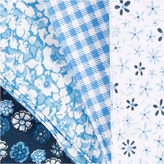 Creativ company http: www.cchobby.nl patchwork-stof-afm-45x55-cm-100-gr-blauw-4-stuk-1-bol