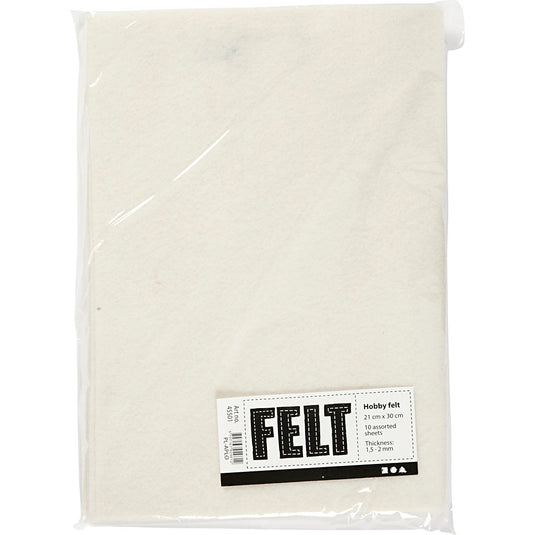 Creativ company hobbyvilt off-white a4, 10 vellen