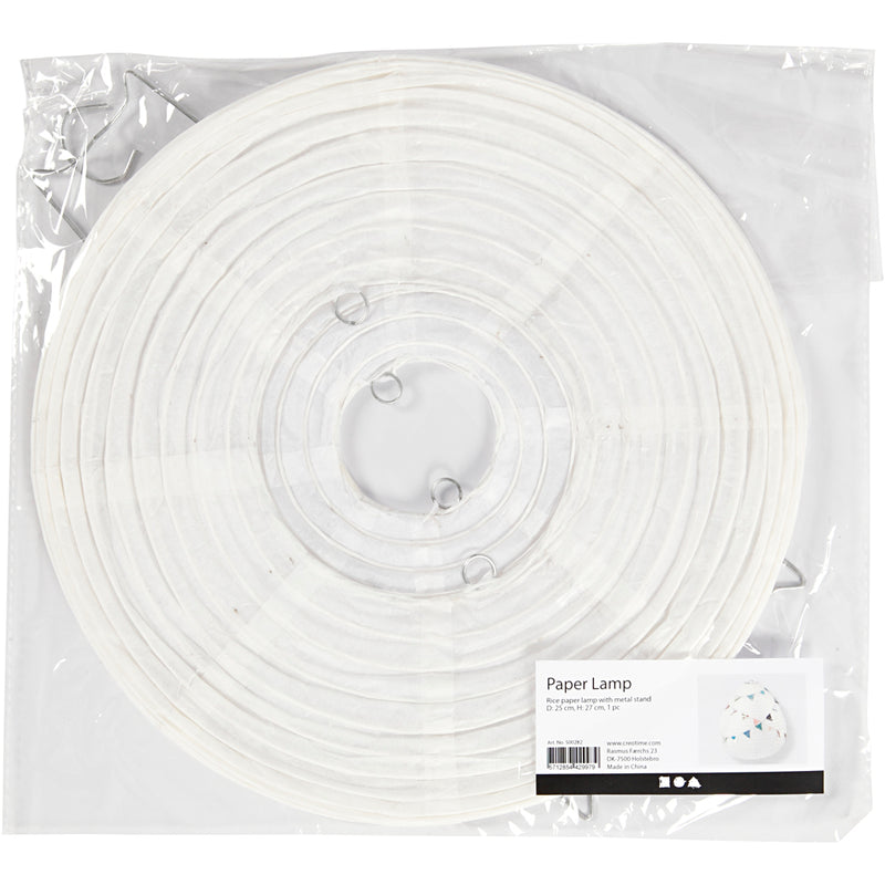 Chargez l'image dans la visionneuse de la galerie, Creativ company rijstpapier lamp wit druppel, 27cm
