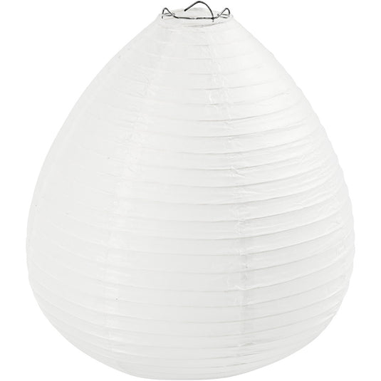 Creativ company rijstpapier lamp wit druppel, 27cm