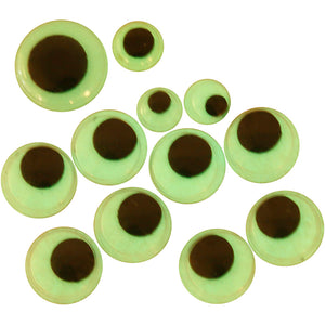Creativ company wiebelogen glow in the dark zelfklevend, 30st.