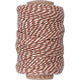 Creativ company http: www.cchobby.nl katoenkoord-dikte-1-1-mm-bruin-wit-50-m-1-rol