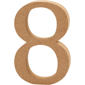 Creativ company cijfer 8 mdf 13cm, 1st.