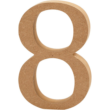 Creativ company cijfer 8 mdf 13cm, 1st.
