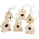 Creativ company vogelhuis hout 7cm, 6st.