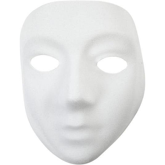 Creativ company masker wit kunststof velour