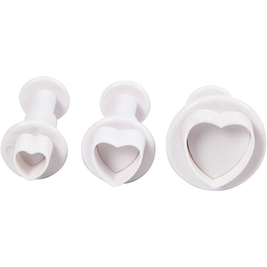Creativ company uitsteekvormen met stempel hart, 3st.