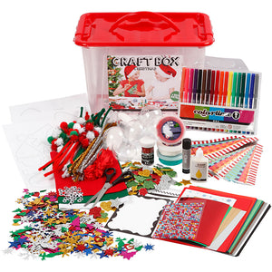 Creativ company hobbybox rood met creatieve materialen