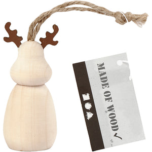 Creativ company houten hanger rendier