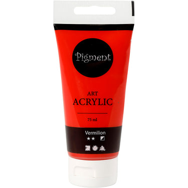 Creativ company http: www.cchobby.nl acryl-verf-semi-glanzend-semi-dekkend-primair-rood-75-ml-1-fles