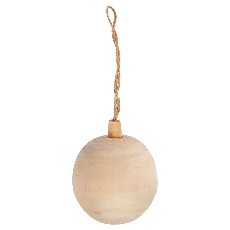 Load image into Gallery viewer, Creativ company kerstbal hanger hout, 6,4cm
