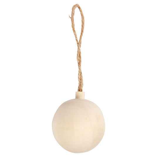 Creativ company kerstbal hanger hout, 4,8cm