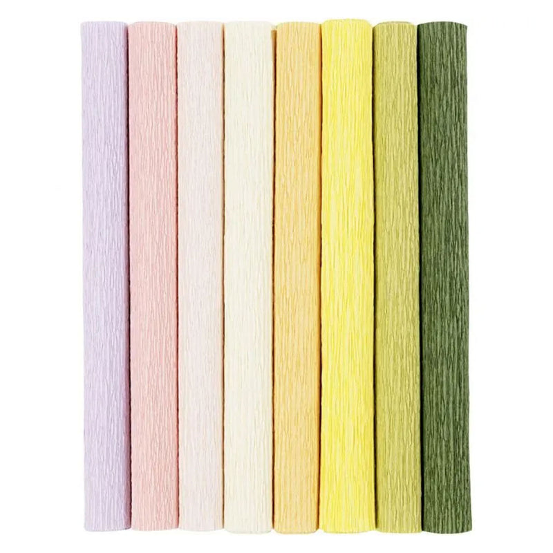 Afbeelding laden in galerijviewer, Creativ company crêpepapier pastelkleuren, 8 vellen
