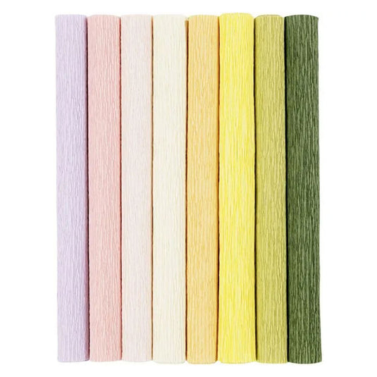 Creativ company crêpepapier pastelkleuren, 8 vellen