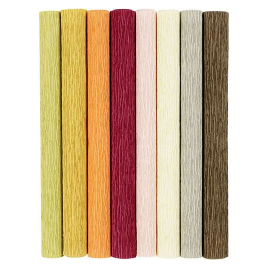 Creativ company crêpepapier, vel 25x60 cm, crêpe-verhouding: 180%, 105 gr, pastelkleuren, 8 vel 1 doos