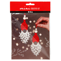 Creativ company mini creative kit hanger kerstkabouter - lengte 14 cm