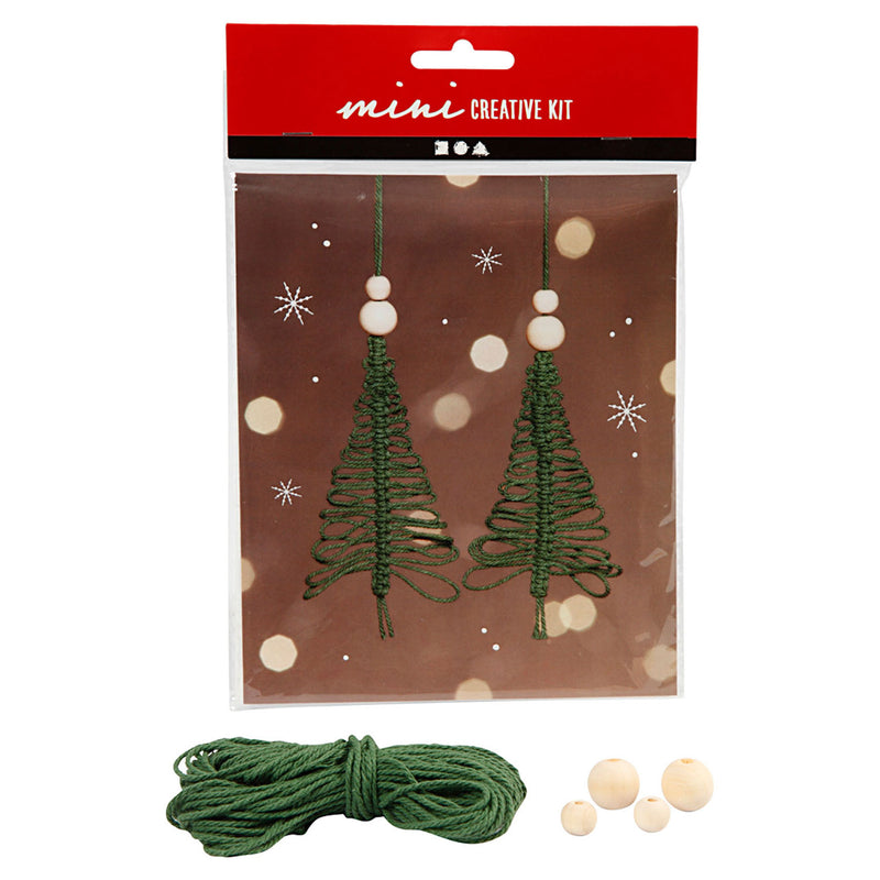Load image into Gallery viewer, Mini Creative Kit Macrame Kerstboom
