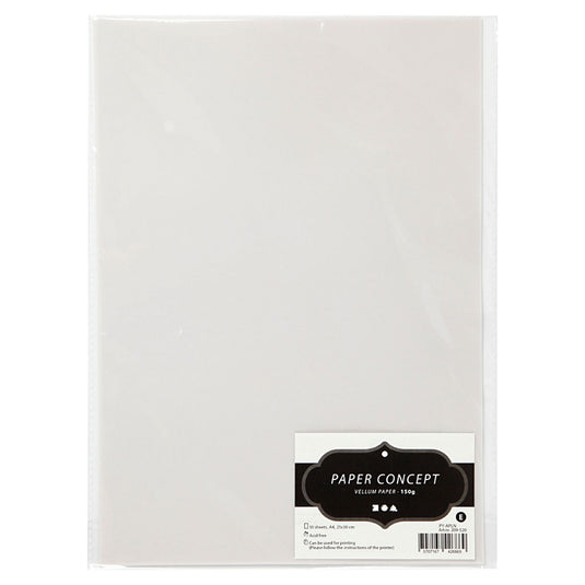 Creotime vellum papier off-white, a4 150 gr, 10 vellen
