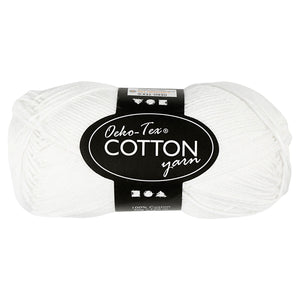 Creativ company katoengaren, wit, 50gr, 170m
