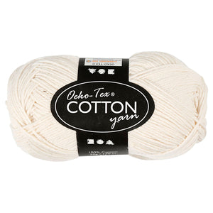Creativ company katoengaren, off-white, 50gr, 170m