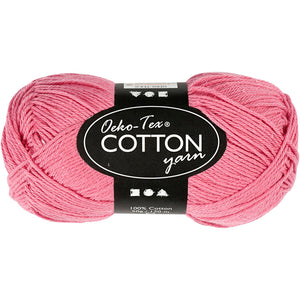 Creativ company katoengaren, donkerroze, 50gr, 170m