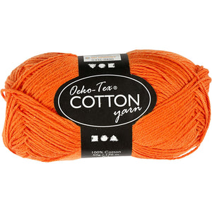 Creativ company katoengaren, oranje, 50gr, 170m