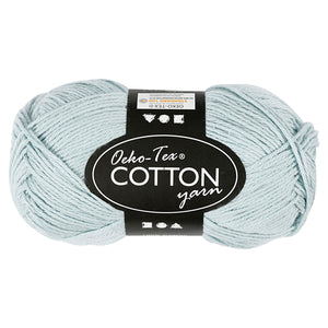 Creativ company katoengaren, zacht blauw, 50gr, 170m